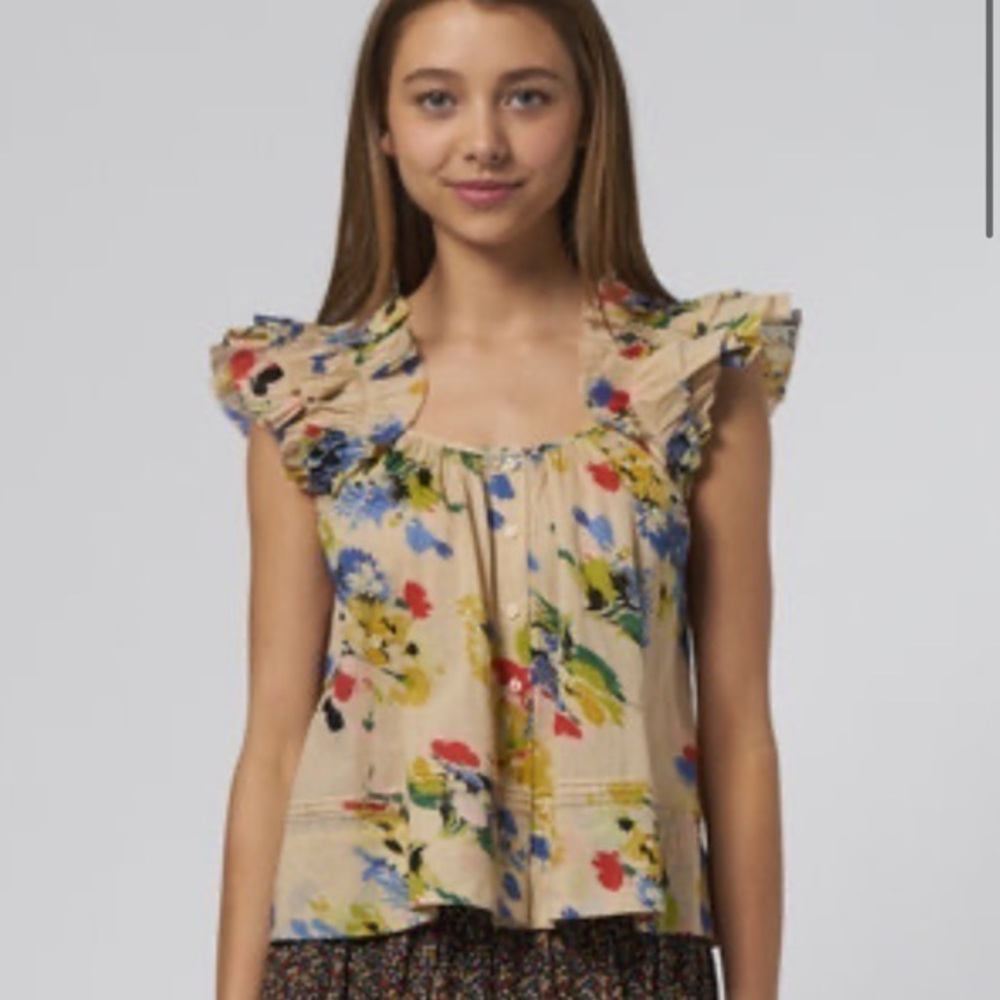 The Great The Dove Top Floral Tank Top Size Small